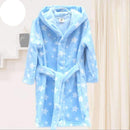 Children's Bathrobes Kids Hooded Robe Baby Beach Bath Robe Kids Sleepwear Boy Girls Cartoon Bathrobe Teenager Flannel Bathrobes-Blue Star-4T-JadeMoghul Inc.