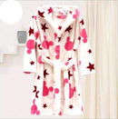 Children's Bathrobes Kids Hooded Robe Baby Beach Bath Robe Kids Sleepwear Boy Girls Cartoon Bathrobe Teenager Flannel Bathrobes-Pink Mouse-4T-JadeMoghul Inc.