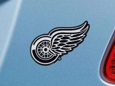 Chrome Emblem Custom Rugs NHL Shop Detroit Red Wings Car Emblem 2.3"x3.2" FANMATS