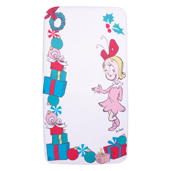 Cindy Lou Who Flannel Photo Op Fitted Crib Sheet-S-CINDY-JadeMoghul Inc.