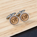 Cufflinks For Men Circle Wooden Cufflinks