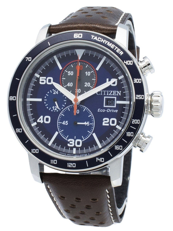 Citizen Brycen Eco-Drive CA0648-09L Chronograph Analog Men's Watch-Branded Watches-Blue-JadeMoghul Inc.