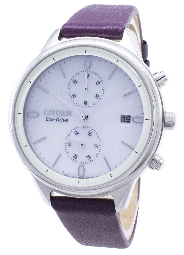 Citizen Chandler Eco-Drive FB2000-11A Chronograph Women's Watch-Branded Watches-White-JadeMoghul Inc.
