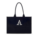 City Tote - Solid Box Tote - Navy (Pack of 1)-Personalized Gifts for Women-JadeMoghul Inc.