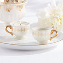 Classic Gold Teacups Tea Light Holder (Set of 4)-Boy Wedding / Ring bearer-JadeMoghul Inc.