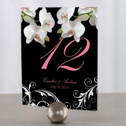 Classic Orchid Table Number Numbers 1-12 Vintage Gold (Pack of 12)-Table Planning Accessories-Pastel Pink-85-96-JadeMoghul Inc.