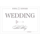 Classic Script Directional Wedding Sign (Pack of 1)-Wedding Signs-JadeMoghul Inc.