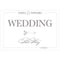Classic Script Directional Wedding Sign (Pack of 1)-Wedding Signs-JadeMoghul Inc.