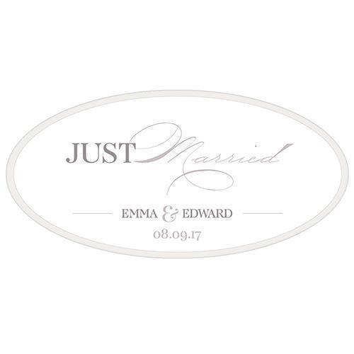 Classic Script Large Cling (Pack of 1)-Wedding Signs-JadeMoghul Inc.