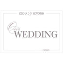 Classic Script Poster (Pack of 1)-Weddingstar-JadeMoghul Inc.