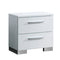 Clementine Contemporary Nightstand, White-Nightstands and Bedside Tables-White-Wood-JadeMoghul Inc.