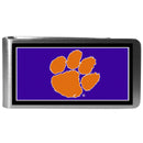 Clemson Tigers Steel Logo Money Clips-Wallets & Checkbook Covers-JadeMoghul Inc.