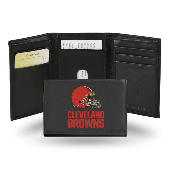 Credit Card Wallet Cleveland Browns Embroidered Trifold