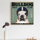 Clever Music Dog Cute Animals Pug Rock Bulldog Canvas Painting Living Room Decoration Hanging Wall Art Pictures Cuadros-20x20 CM No Framed-Orange-JadeMoghul Inc.