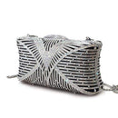Clutch Bag LO2362 Imitation Rhodium White Metal Clutch with Crystal