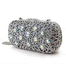 Clutch Bag LO2364 Imitation Rhodium White Metal Clutch with Crystal