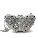 Clutch Bag LO2366 Imitation Rhodium White Metal Clutch with Crystal