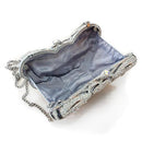 Clutch Bag LO2366 Imitation Rhodium White Metal Clutch with Crystal