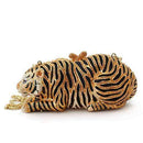 Clutch Purse LO2371 Gold White Metal Clutch with Top Grade Crystal