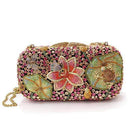 Clutch Purse LO2375 Ancientry Gold White Metal Clutch with Crystal