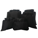 Coated silicone fabric pressure waterproof dry bag Storage Pouch Rafting Canoeing Boating dry bag 1.5/2.5/3.5/4.5/6 L-China-5pcs black-JadeMoghul Inc.