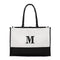 Colorblock Tote - Black (Pack of 1)-Personalized Gifts for Women-JadeMoghul Inc.