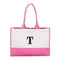 Colorblock Tote - Hot Pink (Pack of 1)-Personalized Gifts for Women-JadeMoghul Inc.