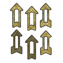 COLORFUL CUTOUT BLK GLD ARROW ASST-Learning Materials-JadeMoghul Inc.