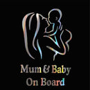 Colorful Laser Russian Kids Baby On Board Car 3D Sticker "Baby In Car" Car Decals Vinyl Stickers Family Auto Cover Baby Protect JadeMoghul Inc.