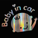 Colorful Laser Russian Kids Baby On Board Car 3D Sticker "Baby In Car" Car Decals Vinyl Stickers Family Auto Cover Baby Protect JadeMoghul Inc.