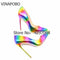 Colorful Rainbow Printed Pointed Toe Stiletto High Heels Woman Lady Female 12cm 10cm 8cm High Heel Shoes Pump Zapatos Mujer-8cm 3-5-JadeMoghul Inc.