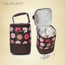 COLORLAND Fashion Baby Handbag Bottle Bag Thermo Bottles Mummy Handbag Baby Bag Insulation Bags Breast Milk Thermal Food Warmer-blue white dots-JadeMoghul Inc.