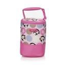 COLORLAND Fashion Baby Handbag Bottle Bag Thermo Bottles Mummy Handbag Baby Bag Insulation Bags Breast Milk Thermal Food Warmer-Naughty monkey pink-JadeMoghul Inc.