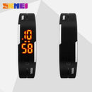 Coloured Rubber Digital Water-resisted Watch-Black-JadeMoghul Inc.