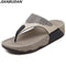 Comfort Fit Summer Beach Slip On Wedges-Black-5.5-JadeMoghul Inc.