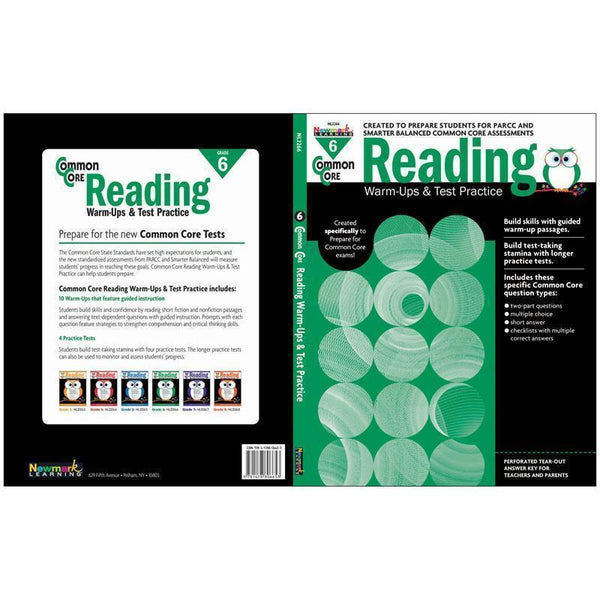 COMMON CORE READING GR 6 WARMUPS &-Learning Materials-JadeMoghul Inc.