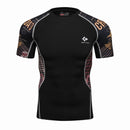 Compression Shirt With Short Sleeves-Model 1-M-JadeMoghul Inc.