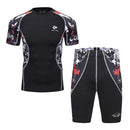 Compression Short Sleeves T-Shirts & Short Pants-3-M-JadeMoghul Inc.