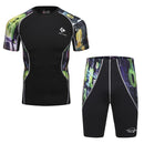 Compression Short Sleeves T-Shirts & Short Pants-9-M-JadeMoghul Inc.