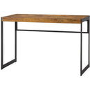 Computer Writing Desk, Antique Brown-Desks and Hutches-Brown-MDF-JadeMoghul Inc.