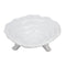 Contemporary Ceramic Footed Bowl, White-Decorative & Serving Bowls-White-Ceramic-JadeMoghul Inc.