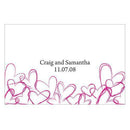 Contemporary Hearts Large Rectangular Tag Vintage Gold (Pack of 1)-Wedding Favor Stationery-Pewter Grey-JadeMoghul Inc.