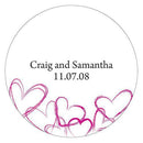 Contemporary Hearts Large Sticker Indigo Blue (Pack of 1)-Wedding Favor Stationery-Daiquiri Green-JadeMoghul Inc.