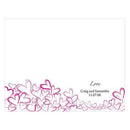 Contemporary Hearts Program Indigo Blue (Pack of 1)-Wedding Ceremony Stationery-Fuchsia-JadeMoghul Inc.