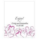 Contemporary Hearts Rectangular Label Indigo Blue (Pack of 1)-Wedding Favor Stationery-Lavender-JadeMoghul Inc.