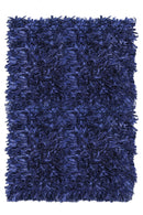 Contemporary Style Area Rug In Polyester With cotton Backing, Blue-Rugs-Blue-Cotton & Polyester-JadeMoghul Inc.