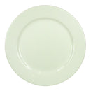 Contemporary Style Round Shape Ceramic Plate with Great Durability, White