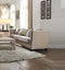 Contemporary Style Sofa with 4 Pillows, Beige-Sofas-Beige-Upholstery-JadeMoghul Inc.