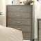 Contemporary Style Wooden Chest With Tapered Legs, Gray-Cabinet & Storage Chests-Gray-Solid Wood, Wood Veneer & Others-JadeMoghul Inc.