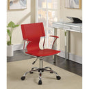 contemporary styled mid-back office chair, Red-Desks and Hutches-RED-JadeMoghul Inc.